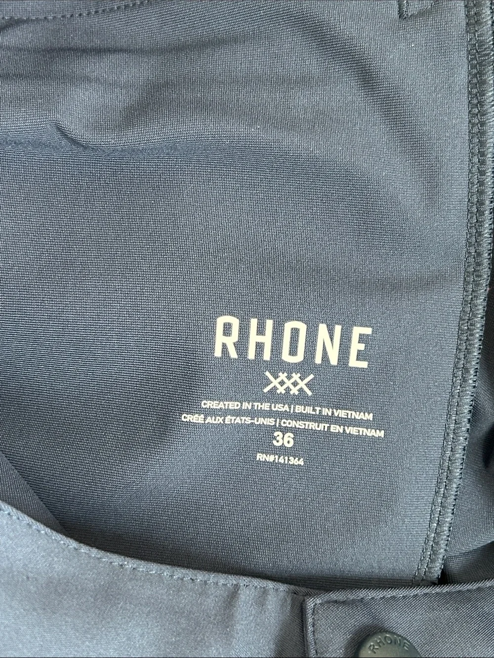 Rhone Men's Navy Performance Commuter Shorts Size 36 6” Inseam
